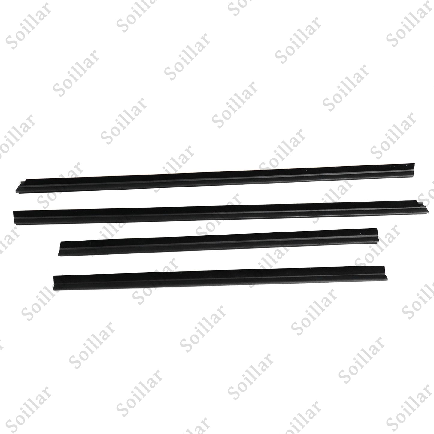 4pcs Door Belt Molding Weather Strip Seal For Honda Fit Jazz 2009-2013