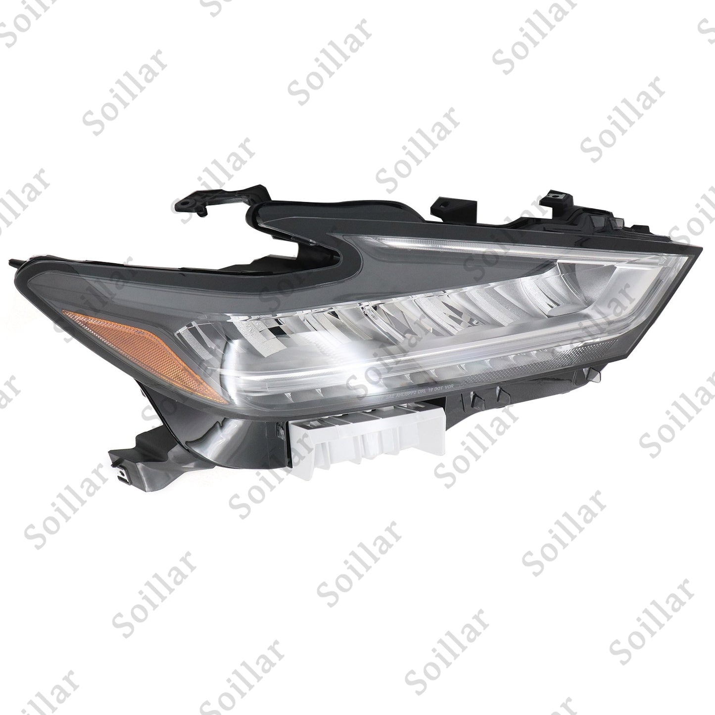For Nissan Maxima 2019 2020 2021 Headlight LED Housing Chrome Passenger RH Side