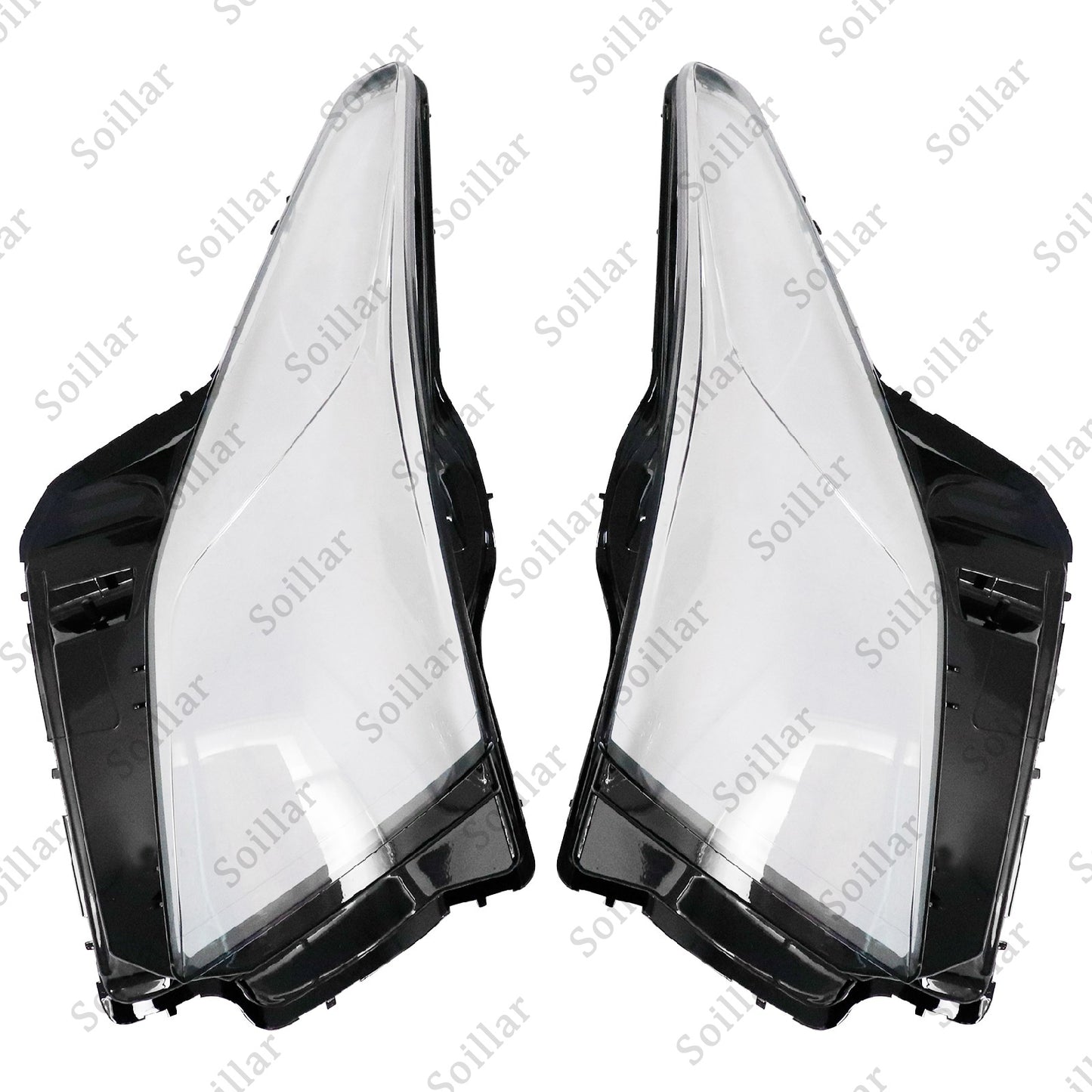 Fits Cadillac ATS 2013 2014 2015-2017 2018 Pair Headlight Lamp Cover Lens Shell