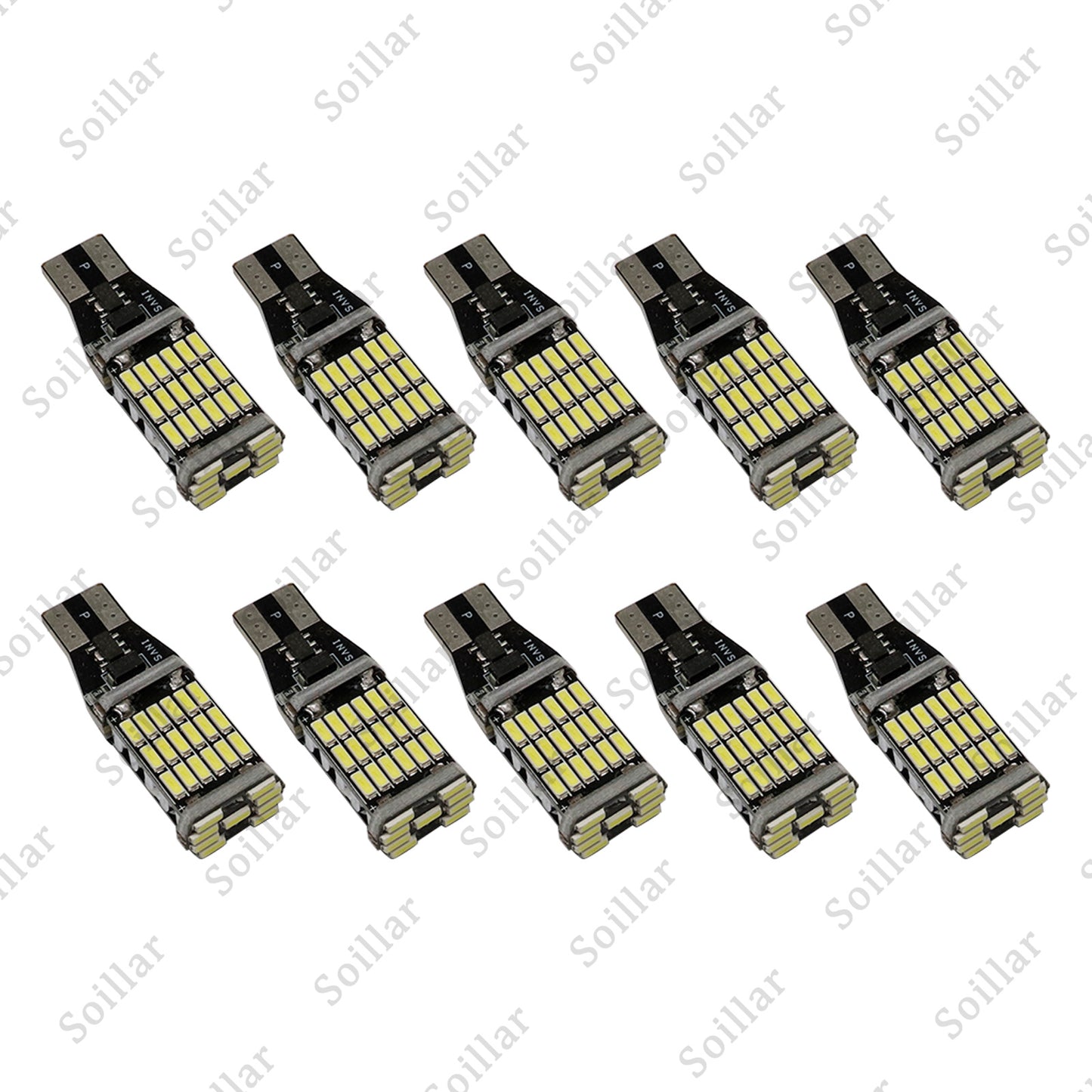 10X T15 921 912 LED Reverse Backup Light Bulbs W16W 916 6000K Super Bright White