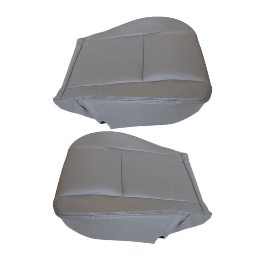 Fits 2000-2004 Toyota Sequoia Tundra Limited SR5 Driver & Passenger Bottom Leather Seat Cover Gray