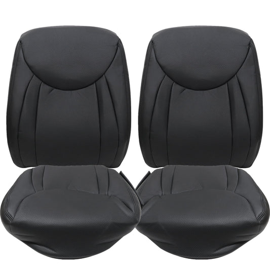 For 2001-2006 Lexus LS430 Front Driver & Passenger Bottom & Top Leather Seat Cover Black