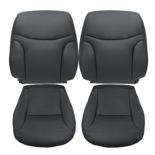 For 2002-2006 Lexus ES300 ES330 Front Driver & Passenger Bottom & Top Leather Seat Cover Black