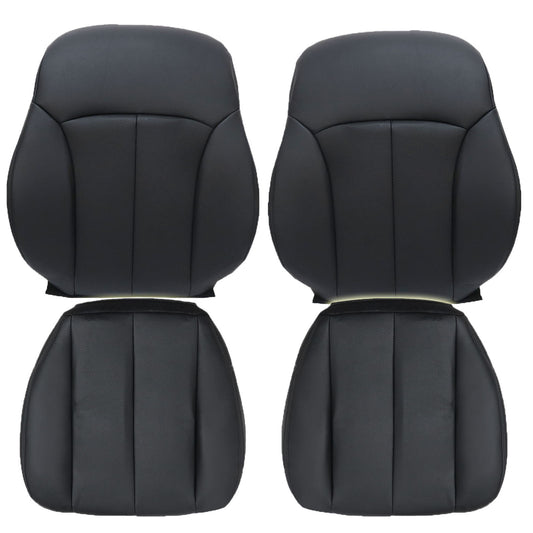 For 2010-2014 Subaru Outback Legacy Front Driver & Passenger Bottom & Top Leather Seat Cover Tan