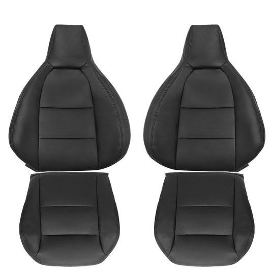 For 2014 2015 Mercedes Benz CLA250 Front Driver & Passenger Bottom & Top Leather Seat Cover Tan