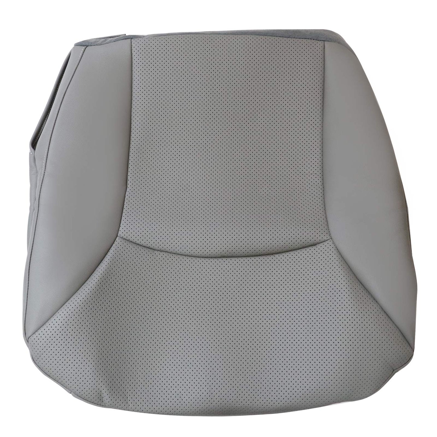 2002-2008 For Ford E150 E250 E350 Van Driver Bottom Perforated Leather Seat Cover Gray