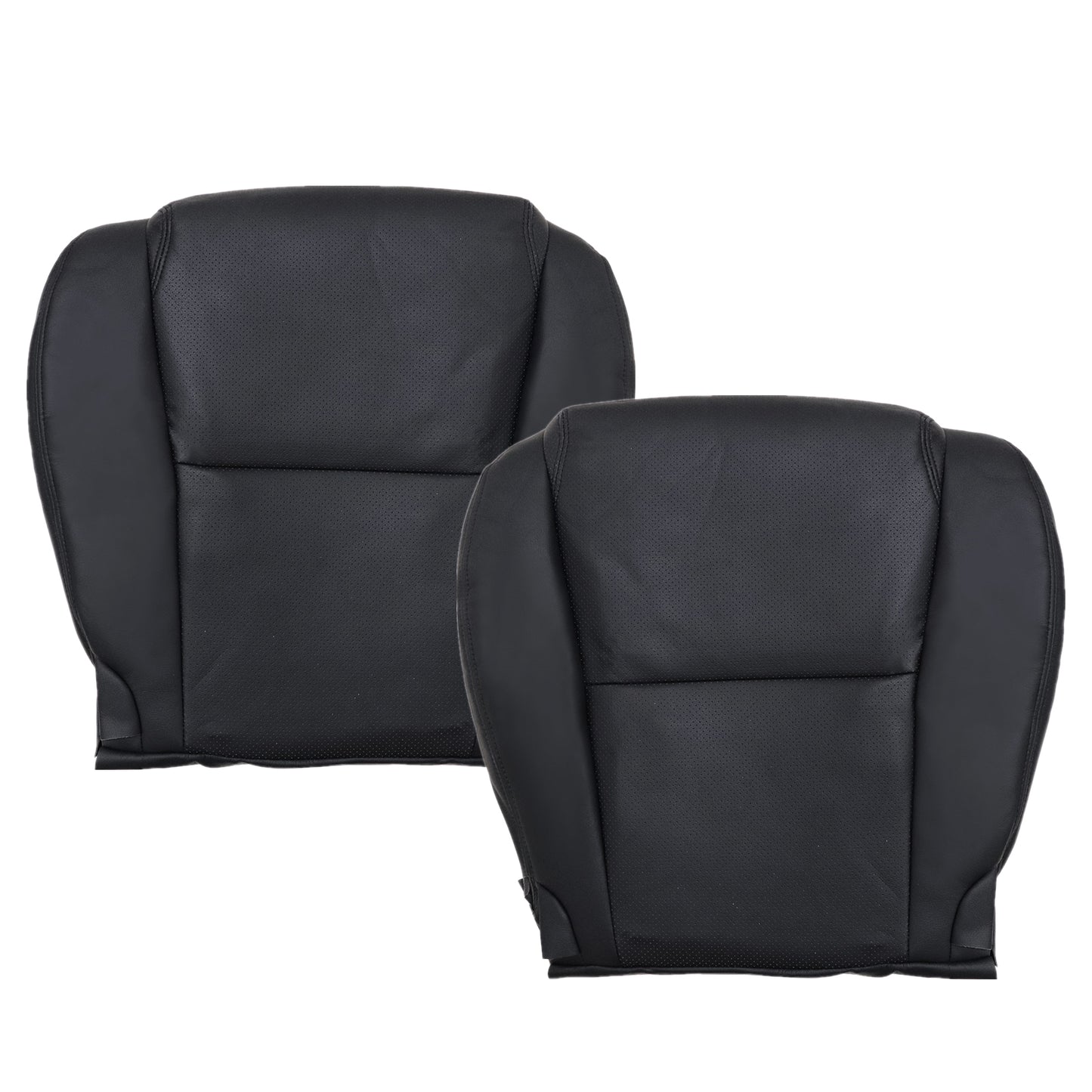 For 2006-2011 Lexus GS350 GS450h GS460 Front Driver & Passenger Bottom Leather Seat Cover Black