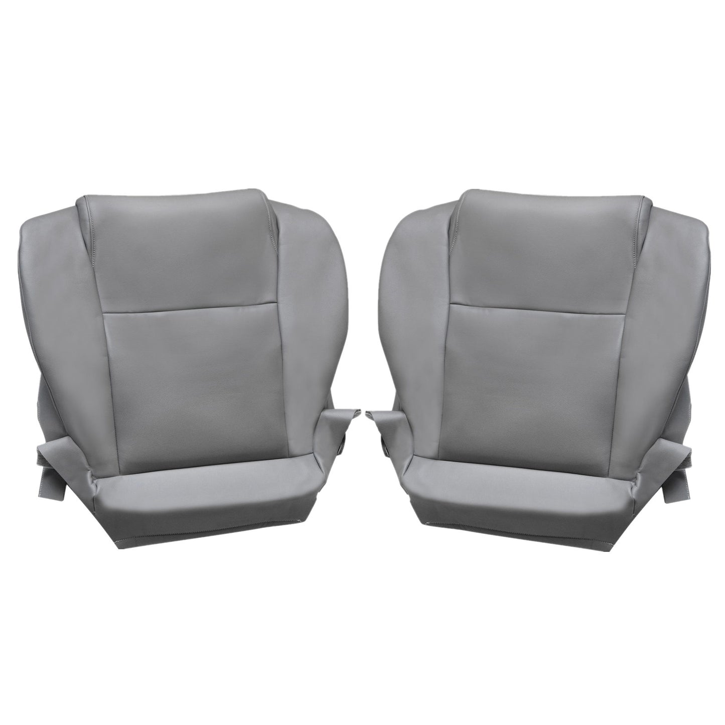For 2007-2013 Toyota Tundra Work Truck Driver & Passenger Bottom Leather Seat Cover Gray