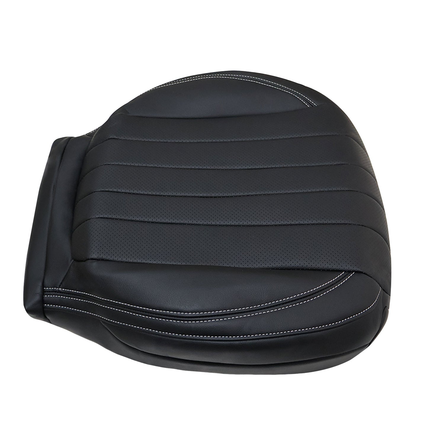 For 2017-2020 Mercedes Benz E300 E350 E400 E450 Driver Bottom Leather Seat Cover Black