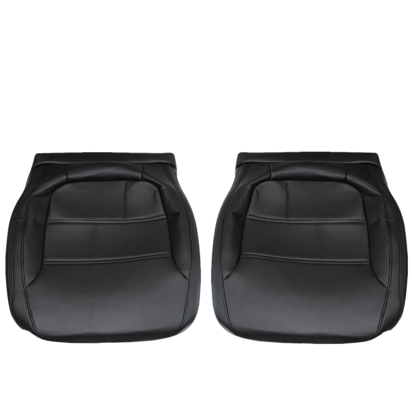 Fit For 2011-2017 Volkswagen Jetta Front Bottom Leather Seat Cover Black