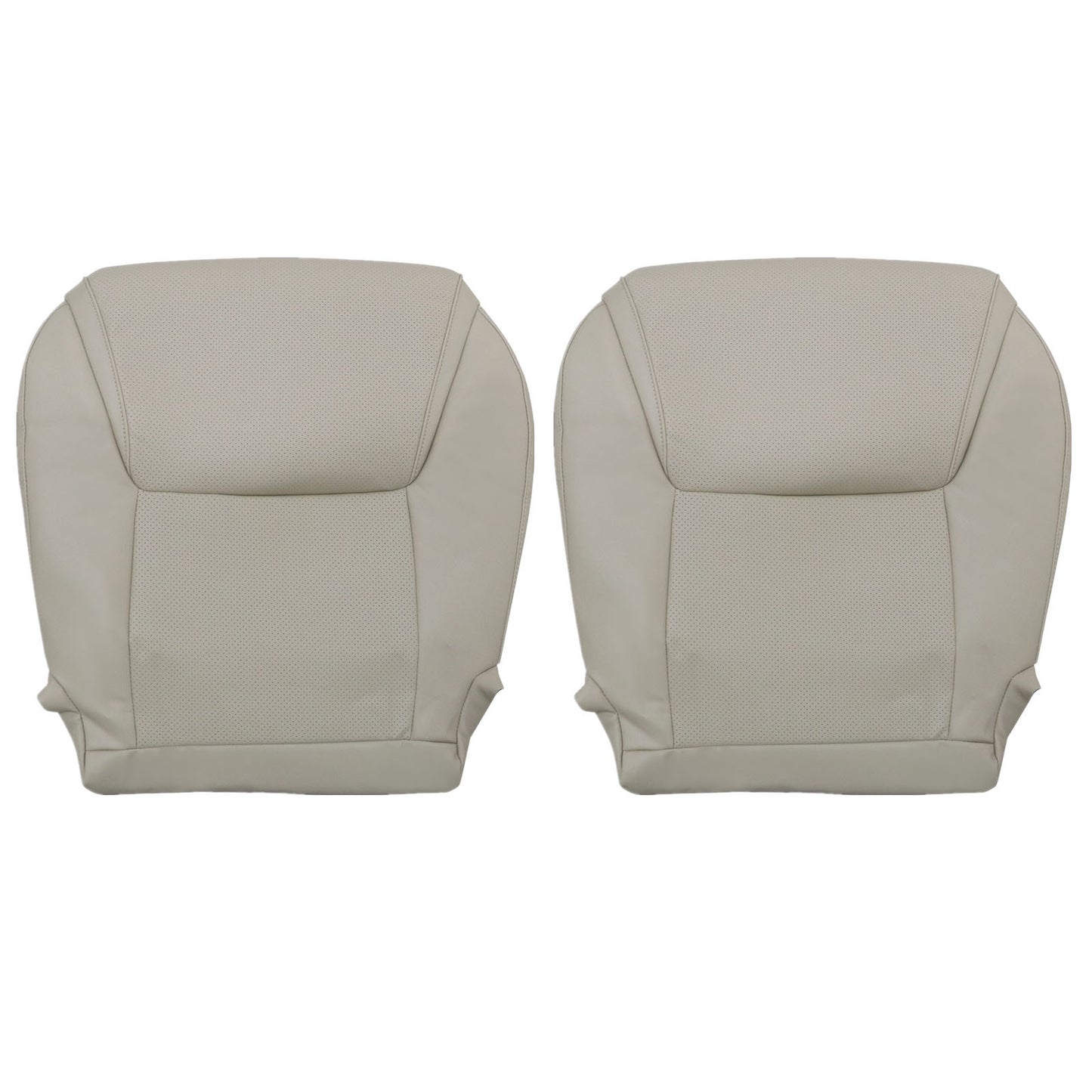 For 2008-2015 Lexus LX570 Front Driver & Passenger Bottom Perforated Leather Seat Cover Tan