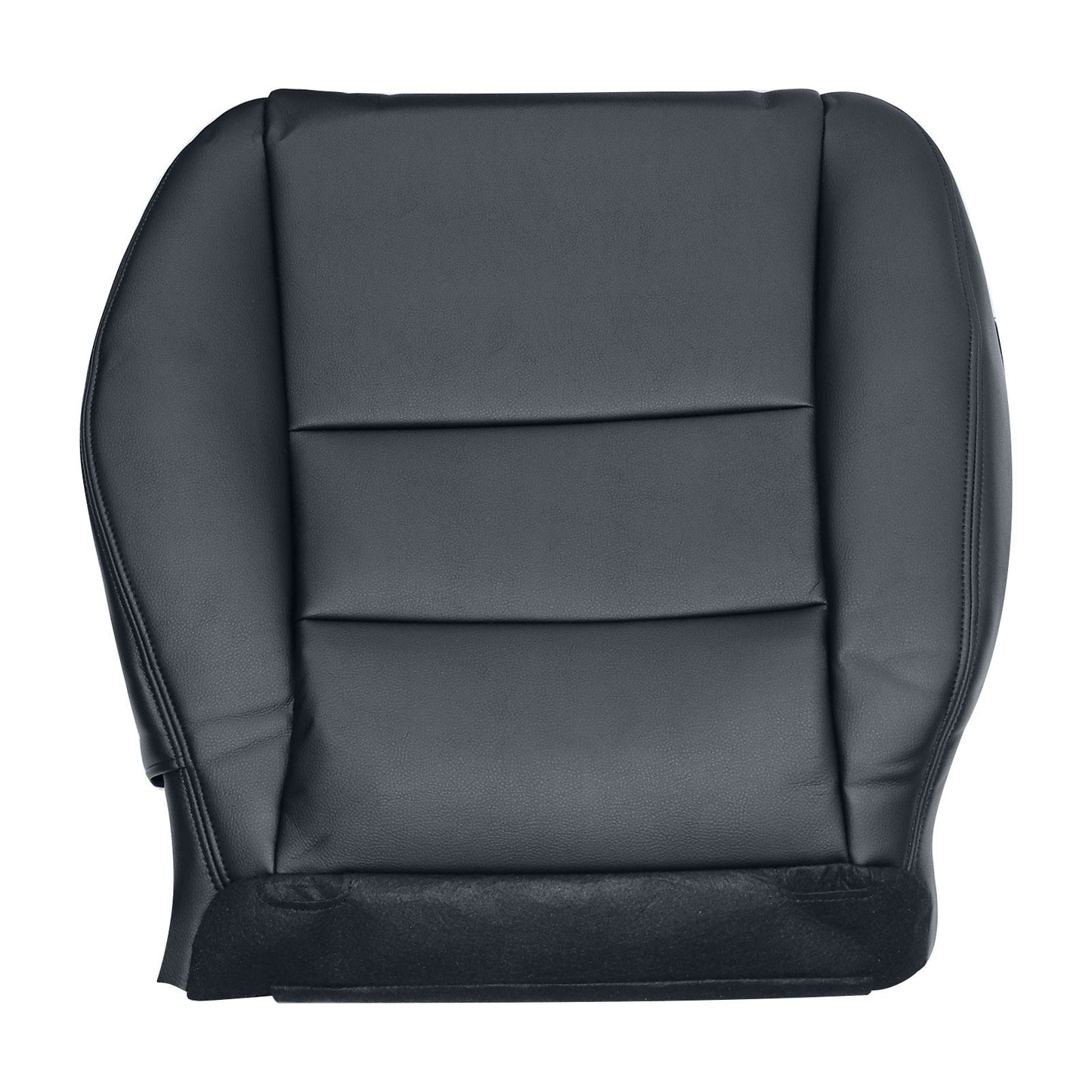 5PCS For 2003-2007 Honda Accord 4-Door Front Driver & Passenger Bottom & Top Leather Seat Cover Black