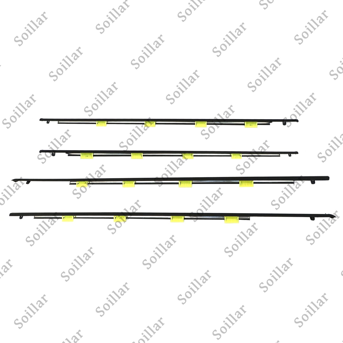 NEW DOOR BELT WEATHER STRIP MOLDING SEAL SET For Honda Civic 4 DOOR 1996~2000