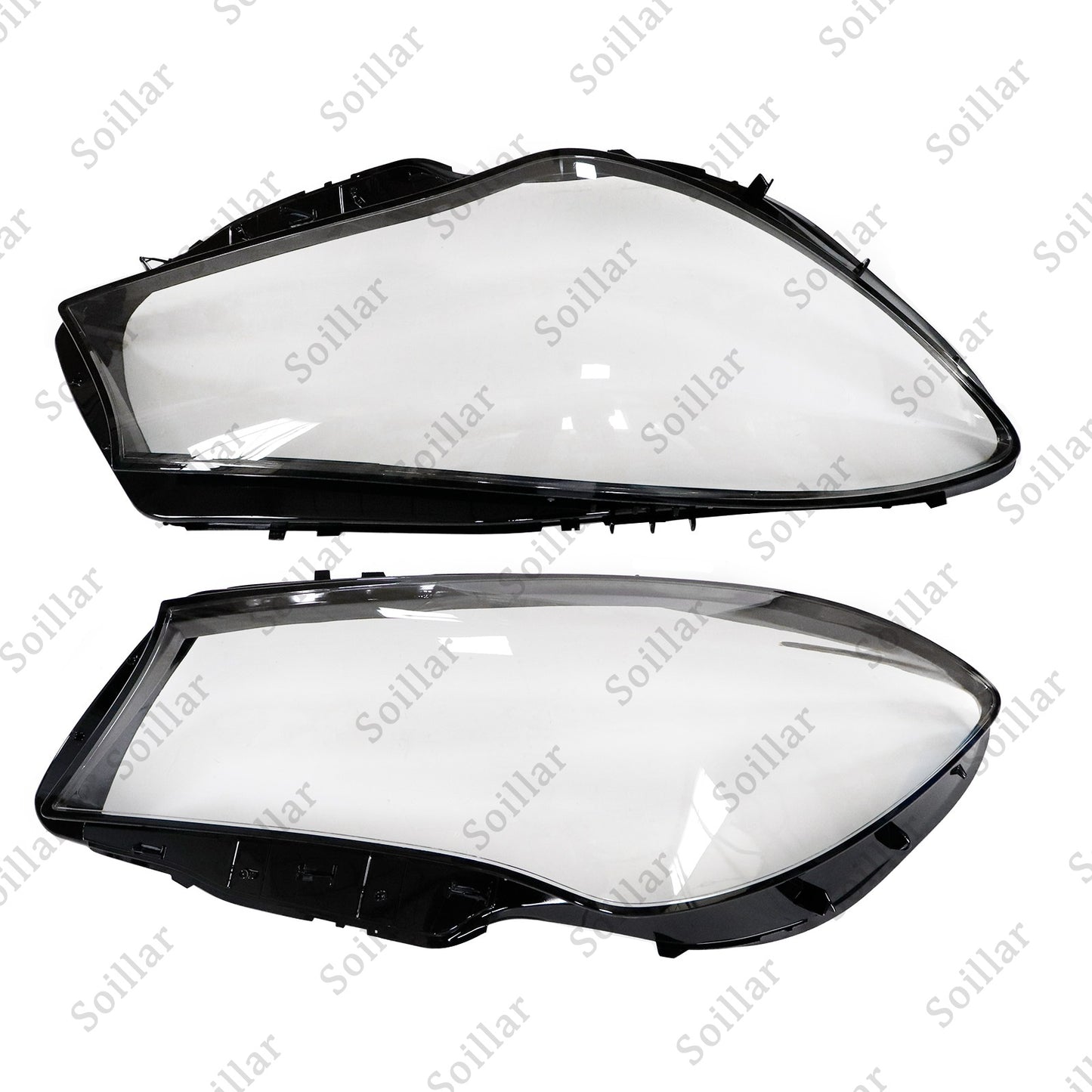 A Pair Headlight Clear Lens Cover For 2016-2019 Mercedes-Benz W117 CLA250 CLA45