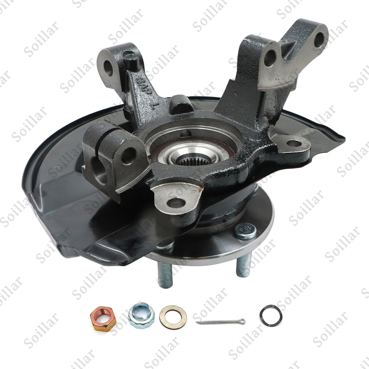 Front Driver Steering Knuckle & Hub Bearing Assy For Mitsubishi Outlander 07-18