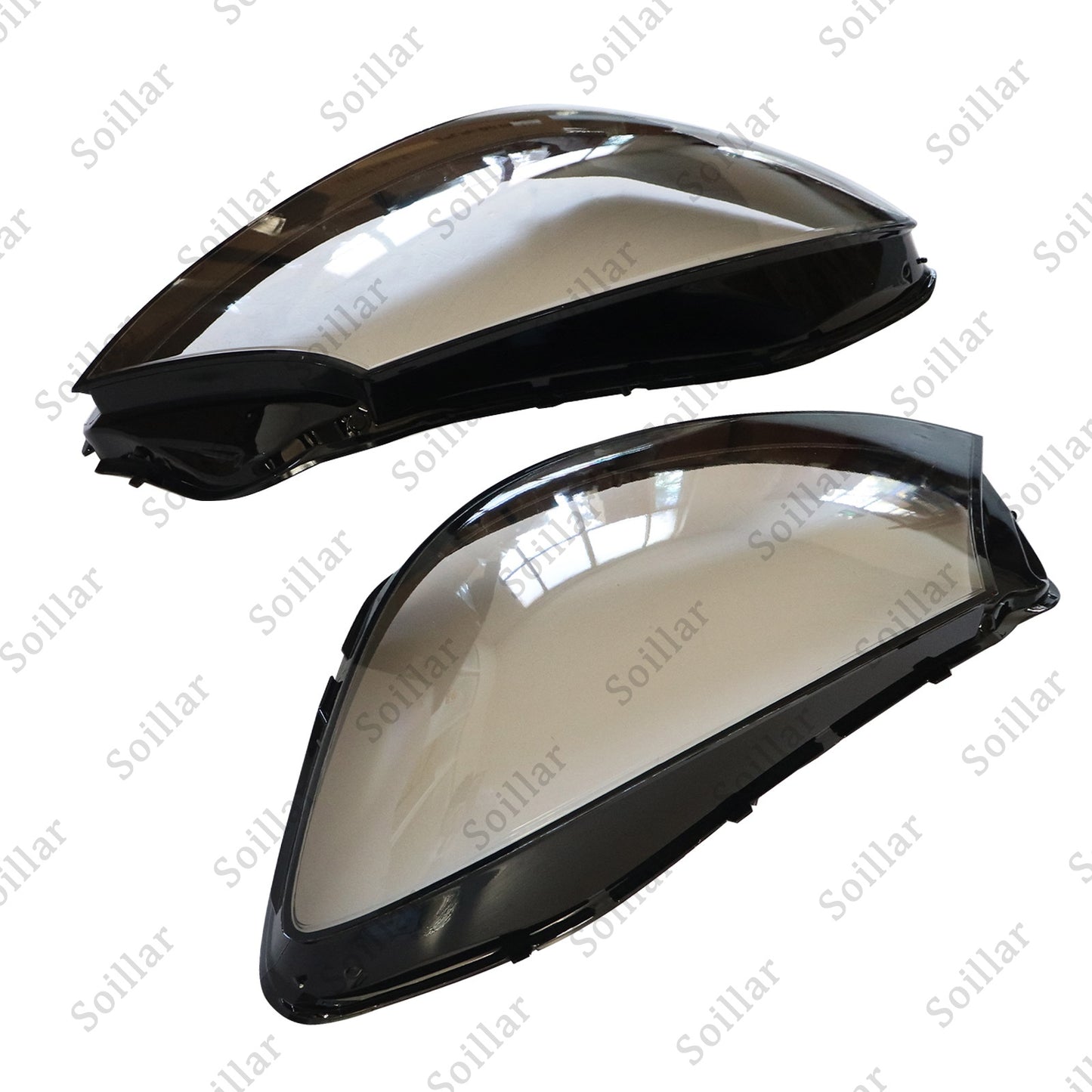 Fit Mercedes-Benz S W222 S450 S63 AMG 2018-20 Pair Headlight Lens Headlamp Cover