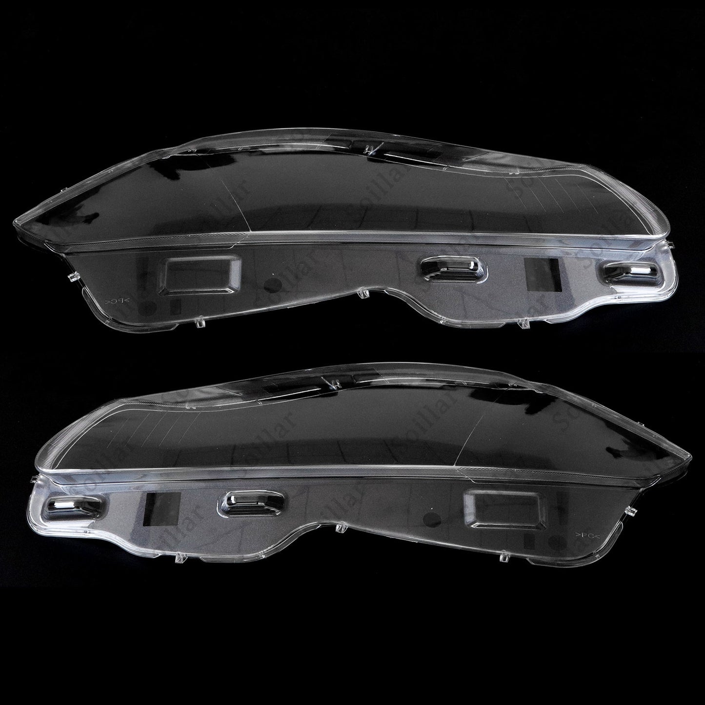 Pair Fit Jaguar XJ XJL 2010-2019 Front Headlamp Headlight Lens Cover Shell Clear
