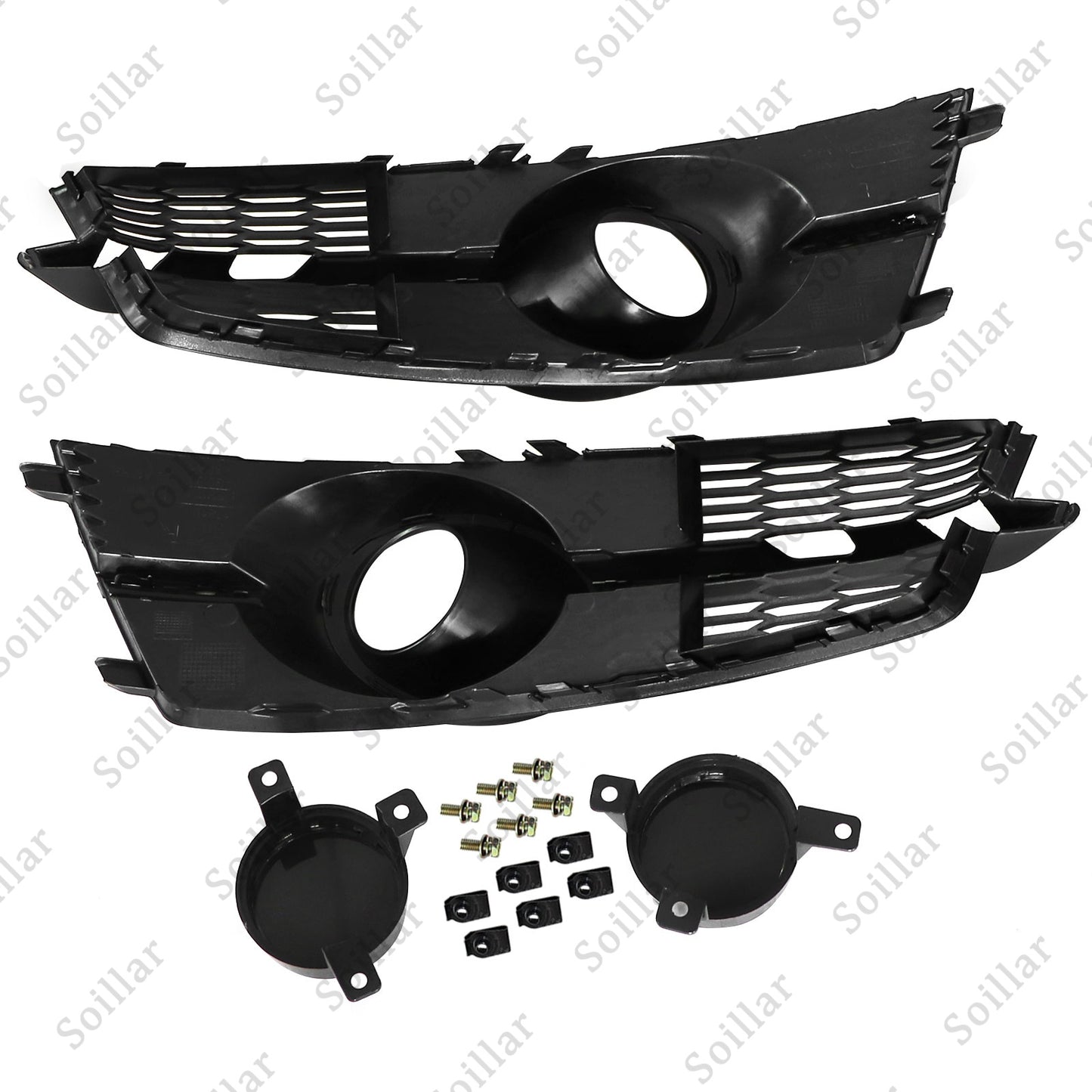For Audi A6 S6 RS6 2016 2017 2018 Front honeycomb Mesh Grill Fog Light Grille