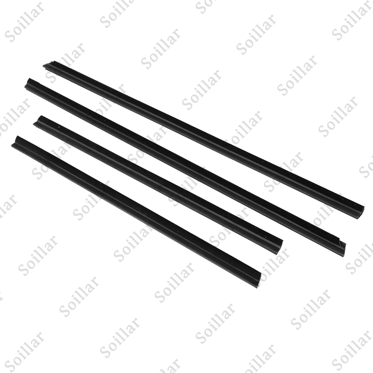4pcs Door Belt Molding Weather Strip Seal For Honda Fit Jazz 2009-2013
