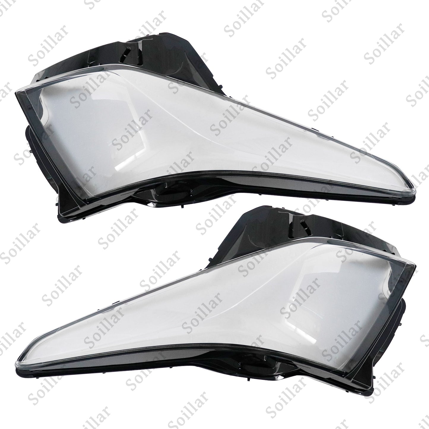 Fits Cadillac ATS 2013 2014 2015-2017 2018 Pair Headlight Lamp Cover Lens Shell