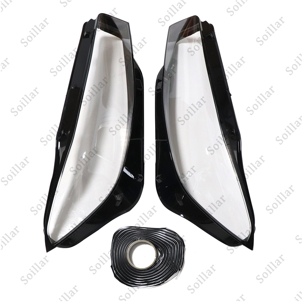 Headlight Pair Headlamp Lens Cover For Infiniti Q50 2014-2021 Front Left Right