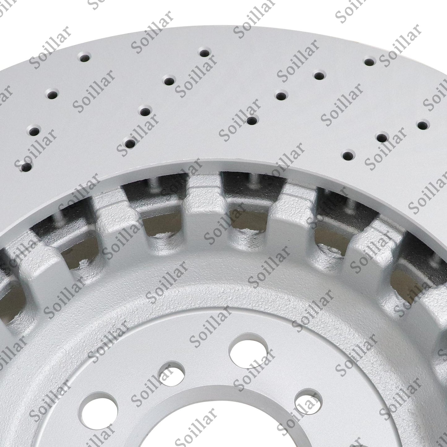 Pair Front Vented & Drilled Disc Brake Rotors LH RH For BMW F10 F12 F13 M5 M6