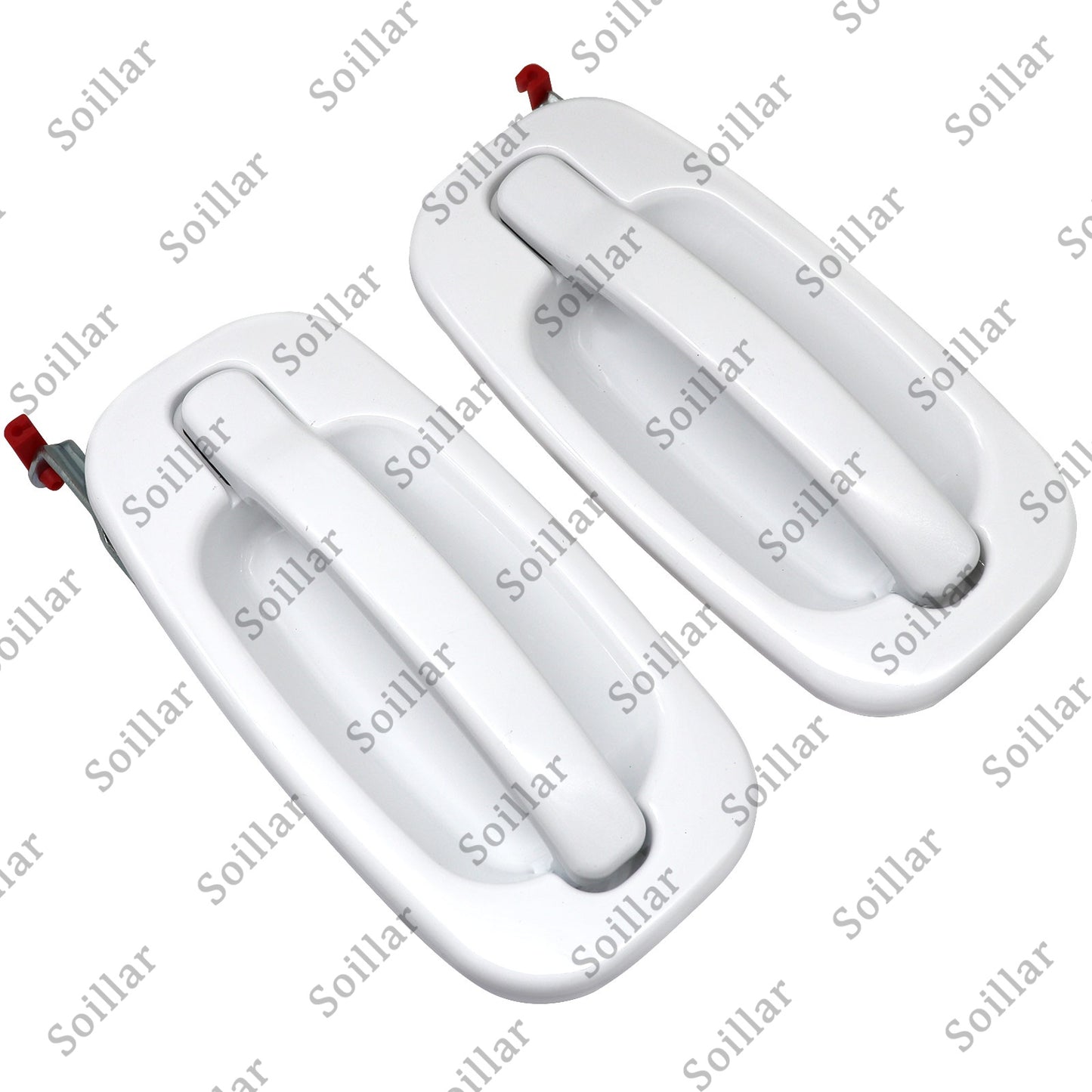 For Silverado 1999-2007 Rear Exterior Olympic White Painted Door Handle Set