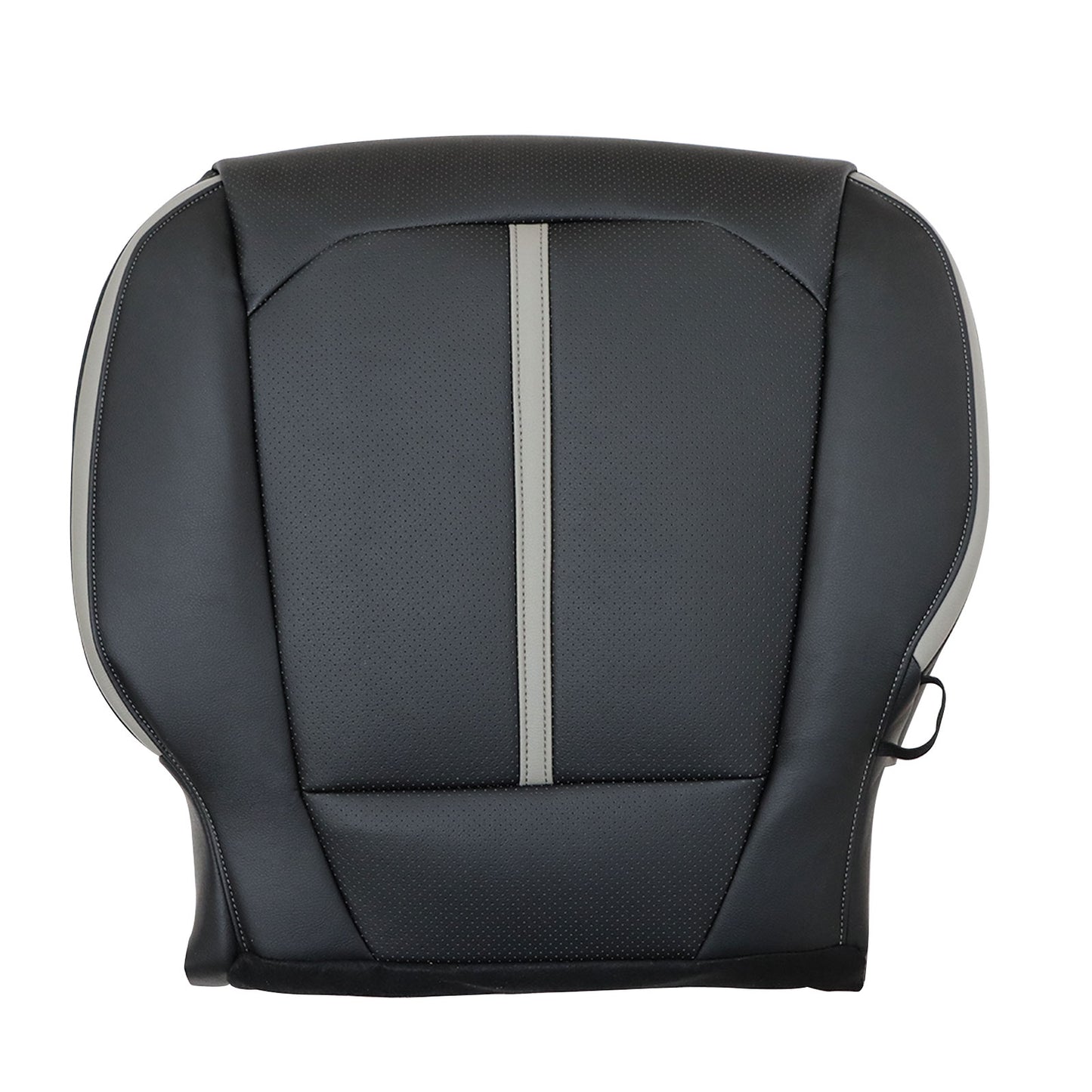 For 2015-2020 Ford F150 F250 F350 Front Driver & Passenger Bottom & Top Leather Seat Cover Black