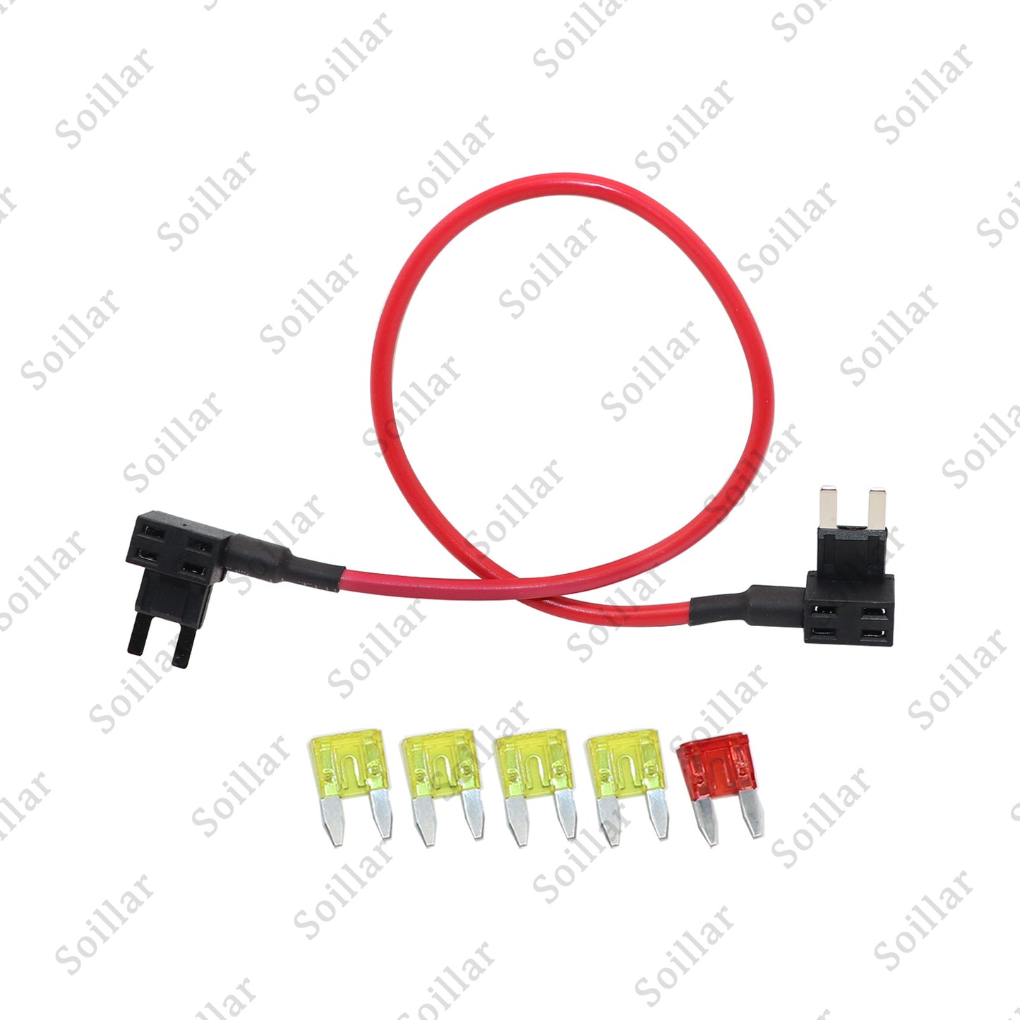 TIPM Repair Fuel Pump Relay Bypass Cable Kit fit for Dodge Ram 1500 2500 3500 fit for VW fit for Chrysler Jeep Wrangler 2008-2016 Fuse Holder Fuse Adapter 14AWG Wire/20AMPs CBWPR091AA