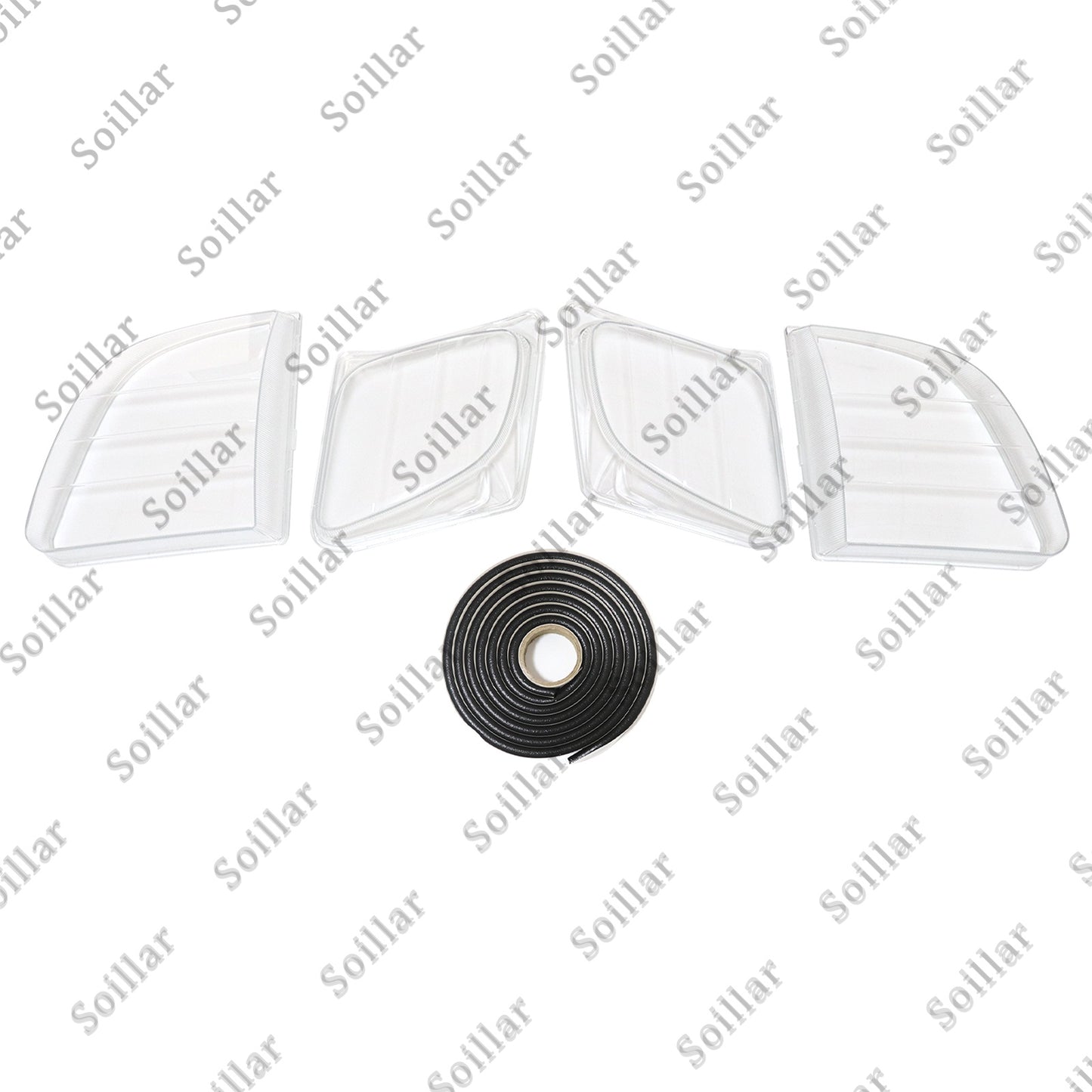 Front Headlight Clear Lens Housing + Seal Glue Set For Lexus LX470 1998-2007