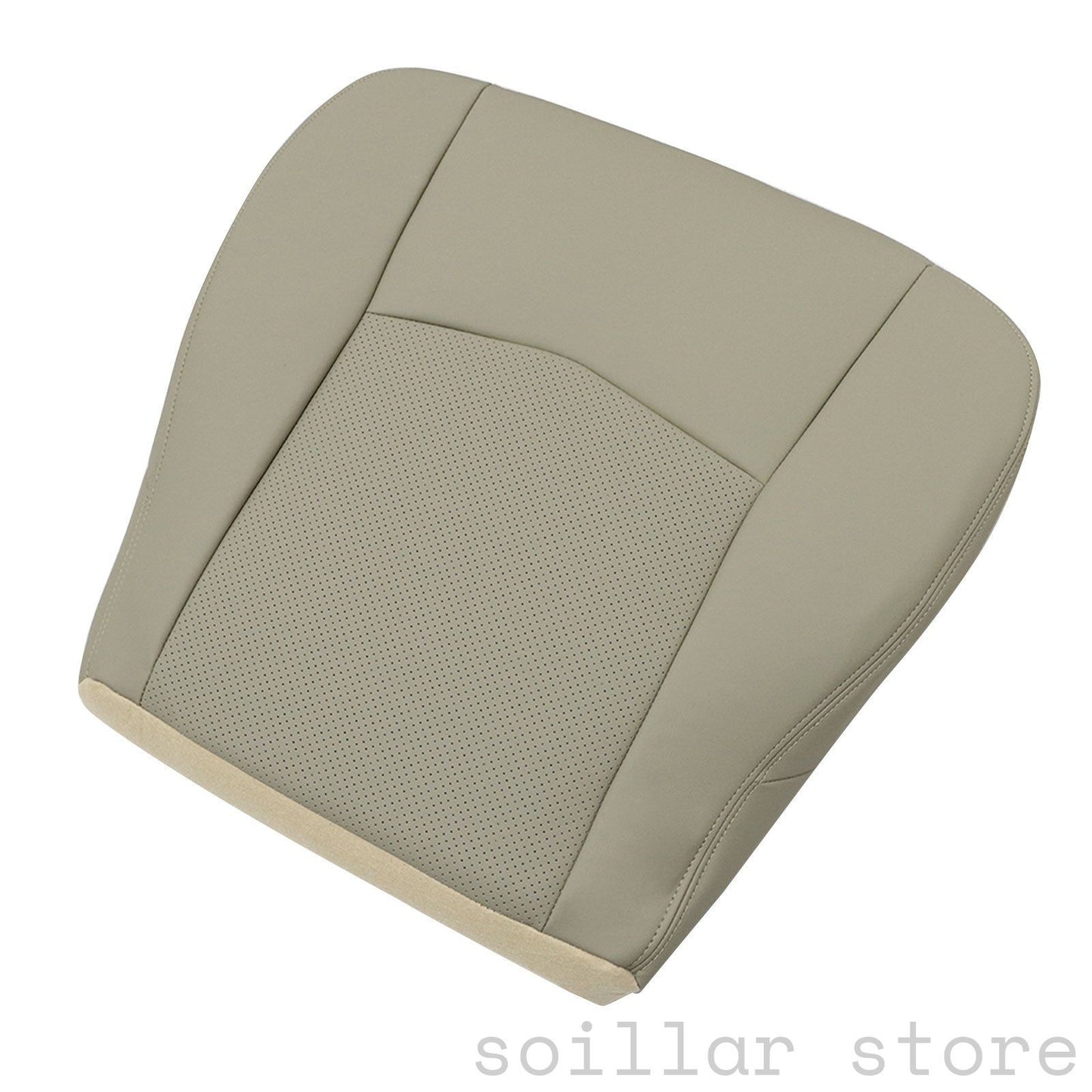 For 2004-2005 Cadillac SRX Driver Bottom Perforated Leather Seat Cover Light Tan