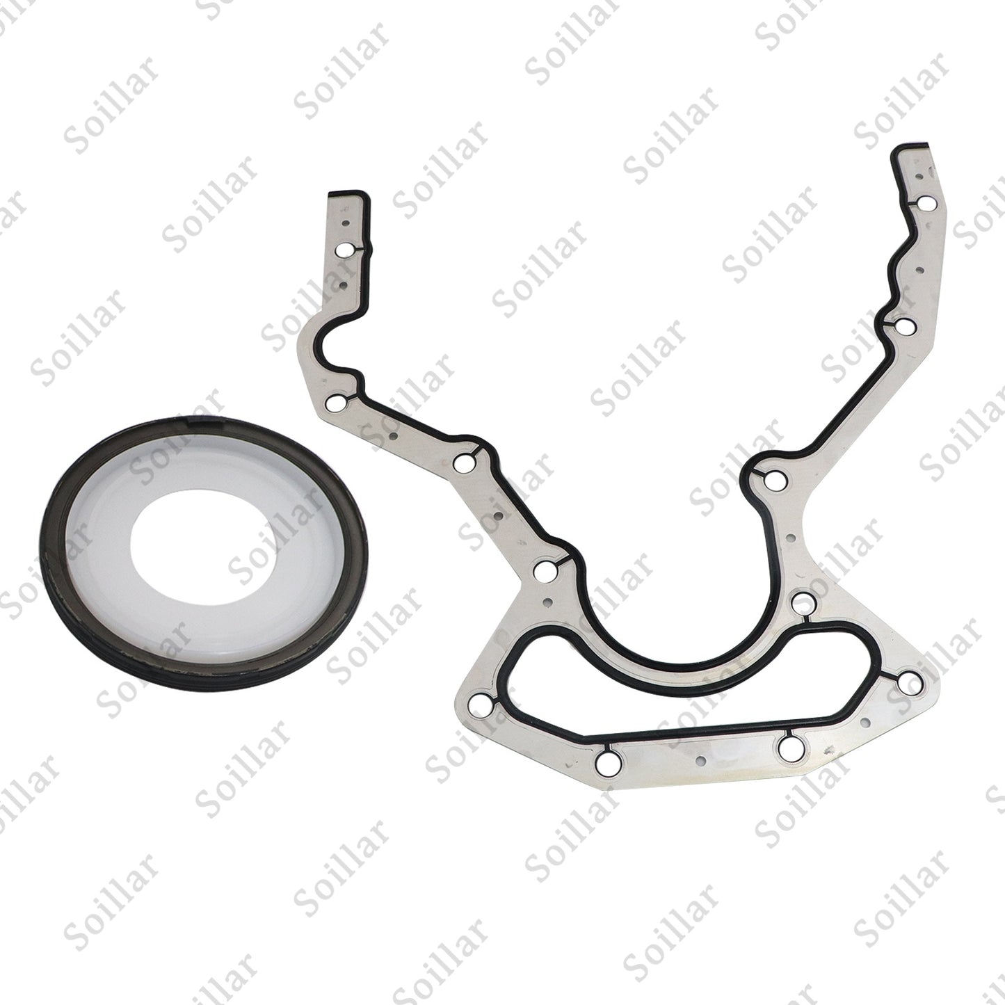 Rear Main Seal Block Cover Gasket Kit For BS40640 JV1657 LS 4.8 5.3 6.0L LS2 LS3