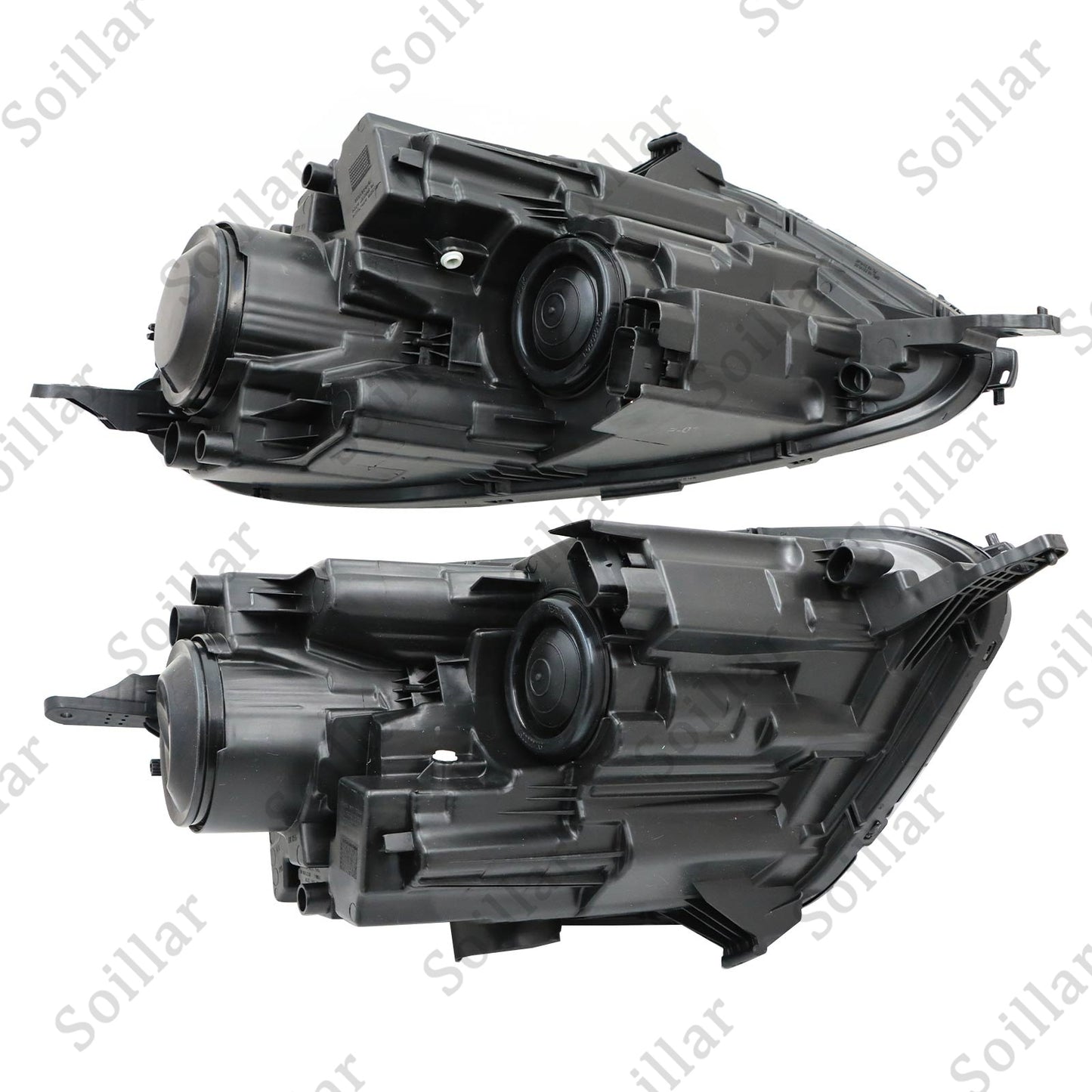 For 2018-2023 Ford EcoSport Driver + Passenger LED DRL Headlight Chrome Halogen