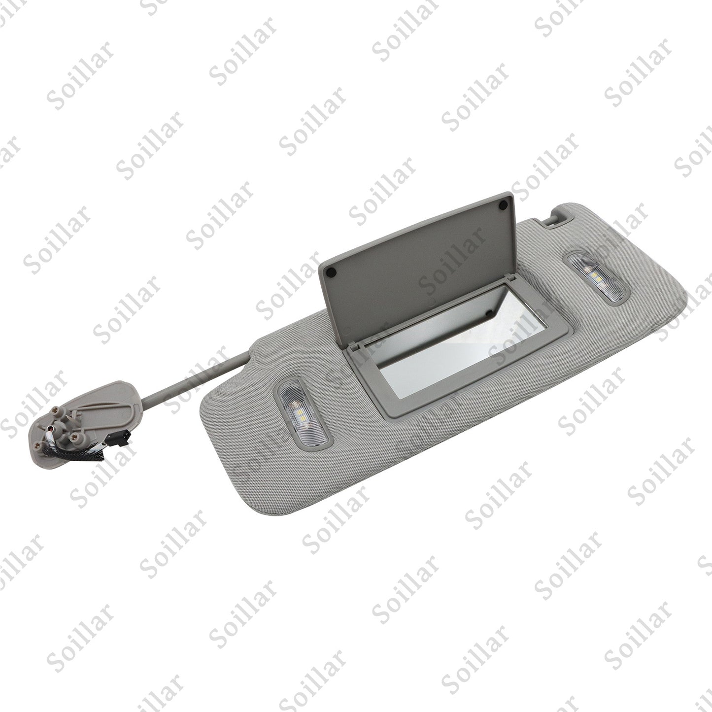 1X For Cadillac Chevrolet GMC 2015-19 Gray Left Driver Side Sun Visor W/ Light