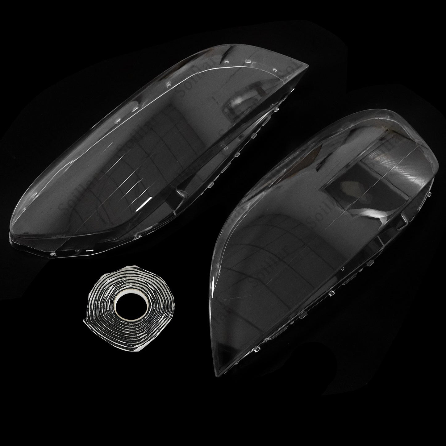 2x For Volvo XC60 2009-2013 Left+Right Front Headlamp Headlight Clear Cover Lens