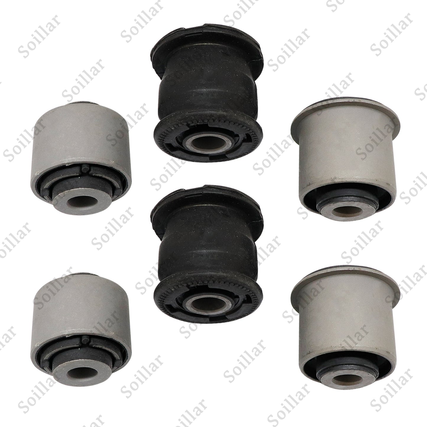 Set (6) Rear Lower Knuckle Bushing For Honda CIVIC 01-05 CRV 02-06 ELEMENT 03-06