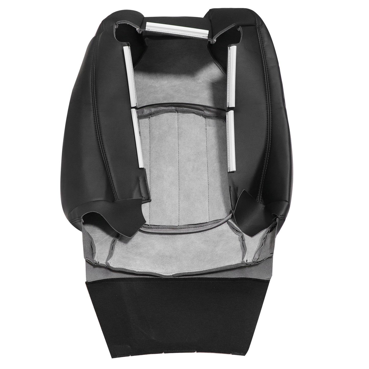 Fits 2009-2012 Chevy Traverse Driver & Passenger Bottom & Top Seat Cover Black