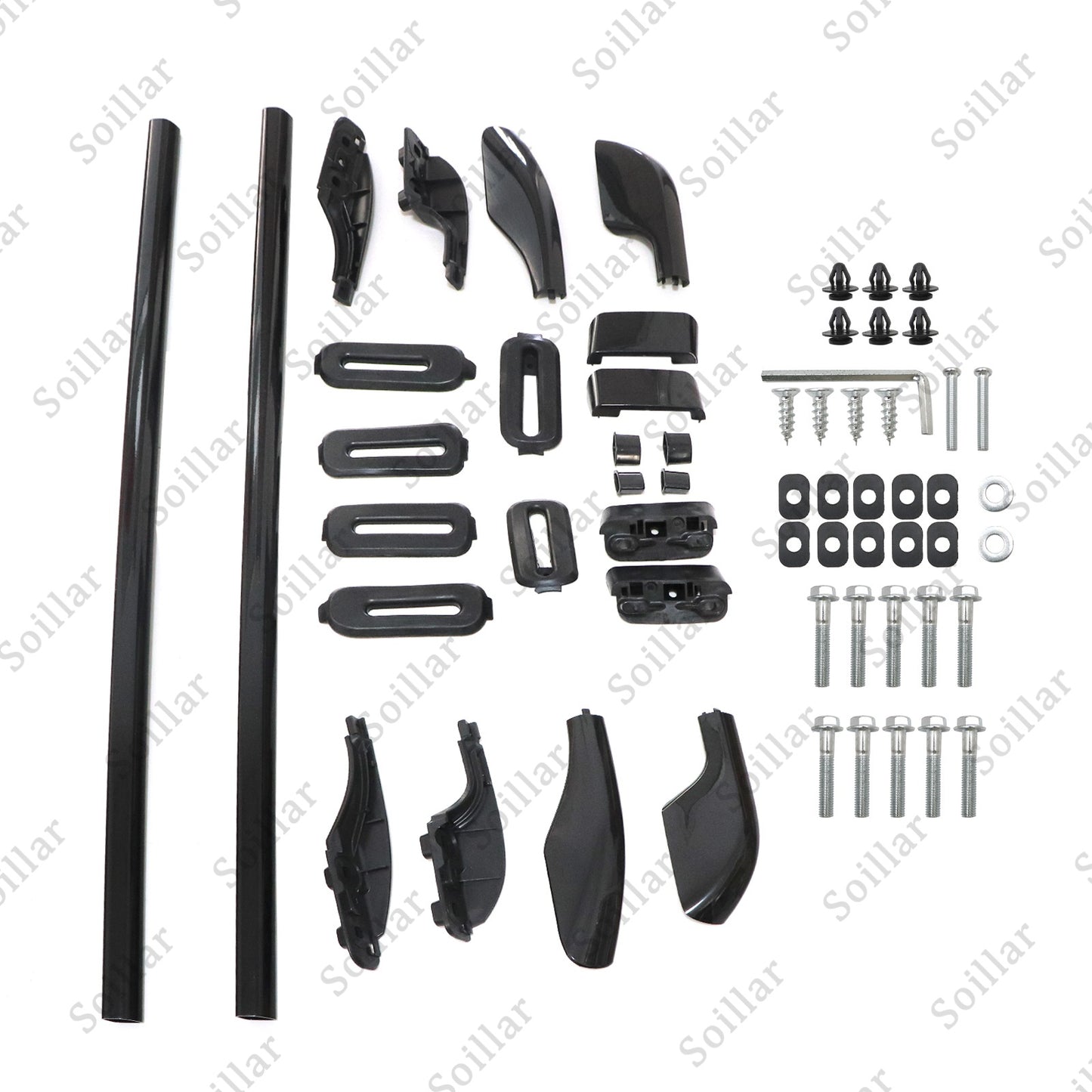 Black Roof Rack Roof Rail For Land Cruiser LC100 1998-2006 Rail Rack Aluminum