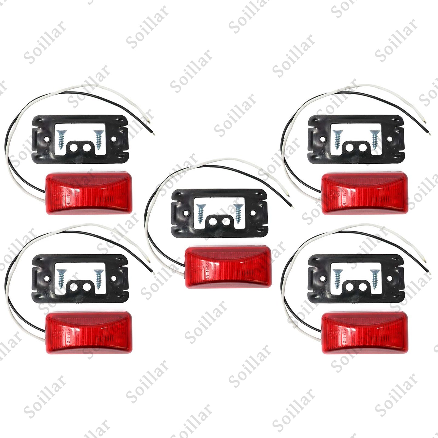 Set Of 5 For Chevy Chevrolet GMC 3500 C30 Dually Tailgate Light 88-00