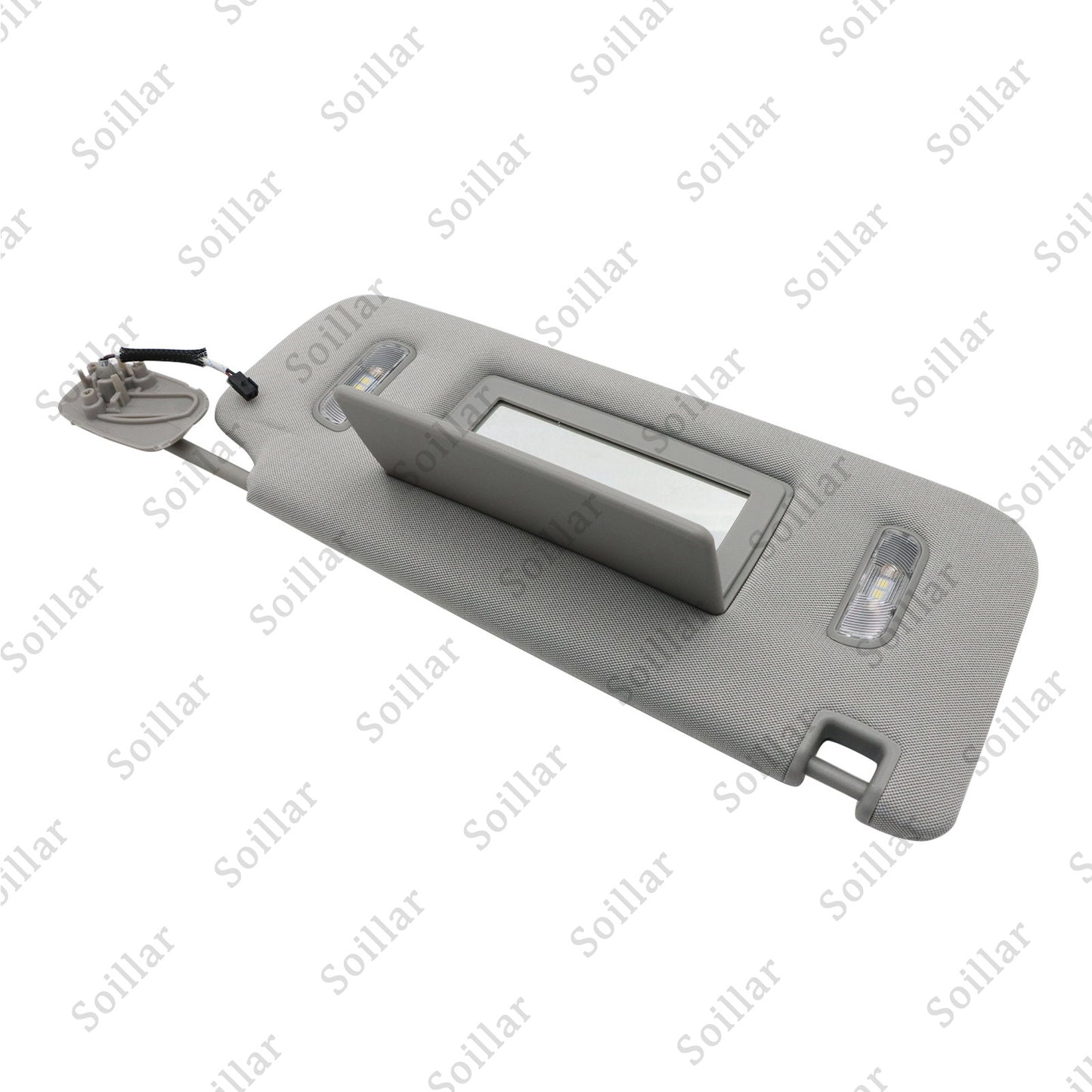 For 15-19 Cadillac Chevrolet GMC Gray Right Passenger Side Sun Visor W/ Light