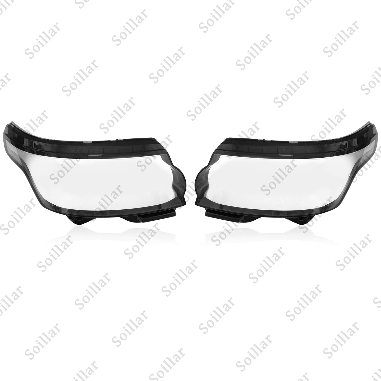 Left & Right Headlight Lens Cover For 2014-2017 Land Rover Range Rover