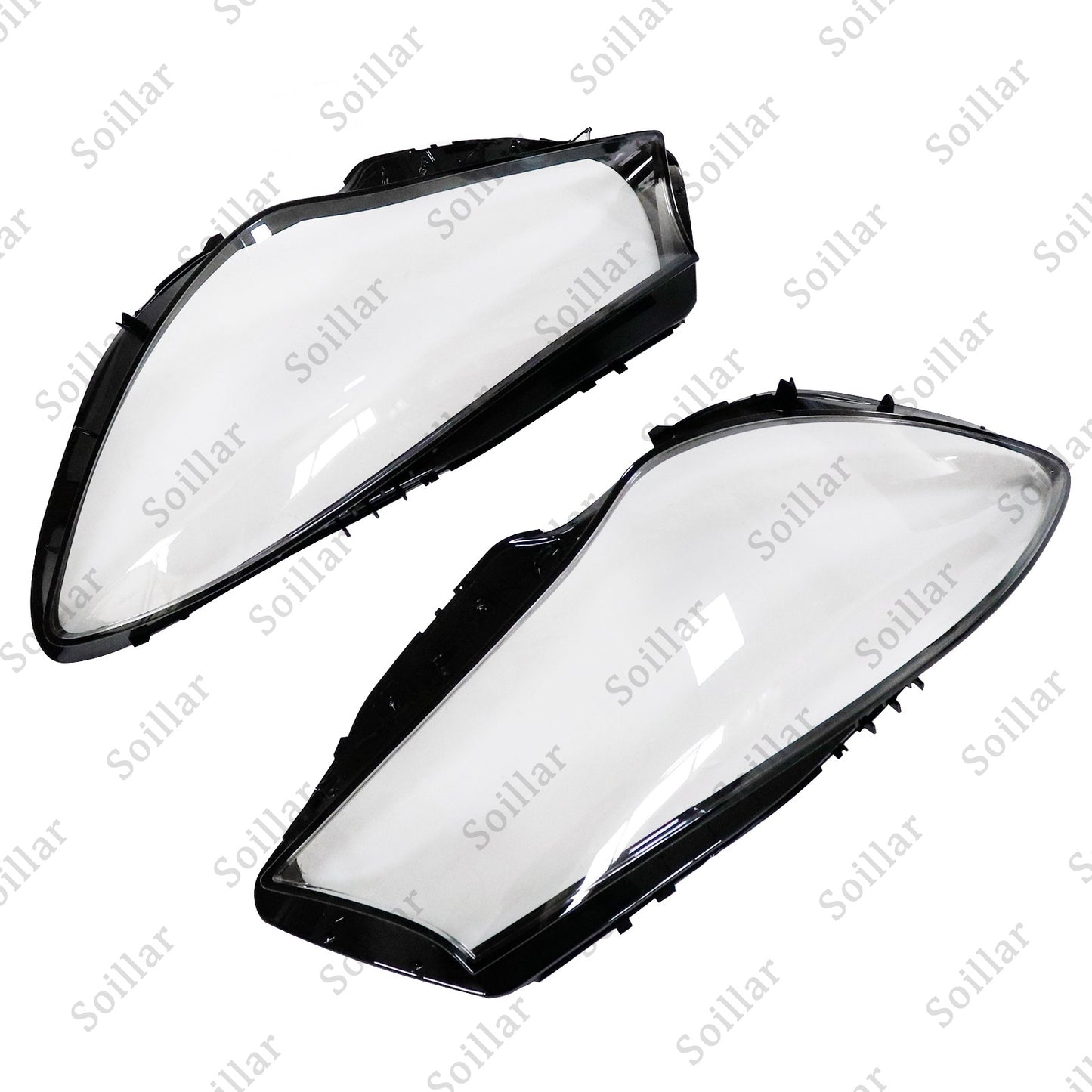 A Pair Headlight Clear Lens Cover For 2016-2019 Mercedes-Benz W117 CLA250 CLA45