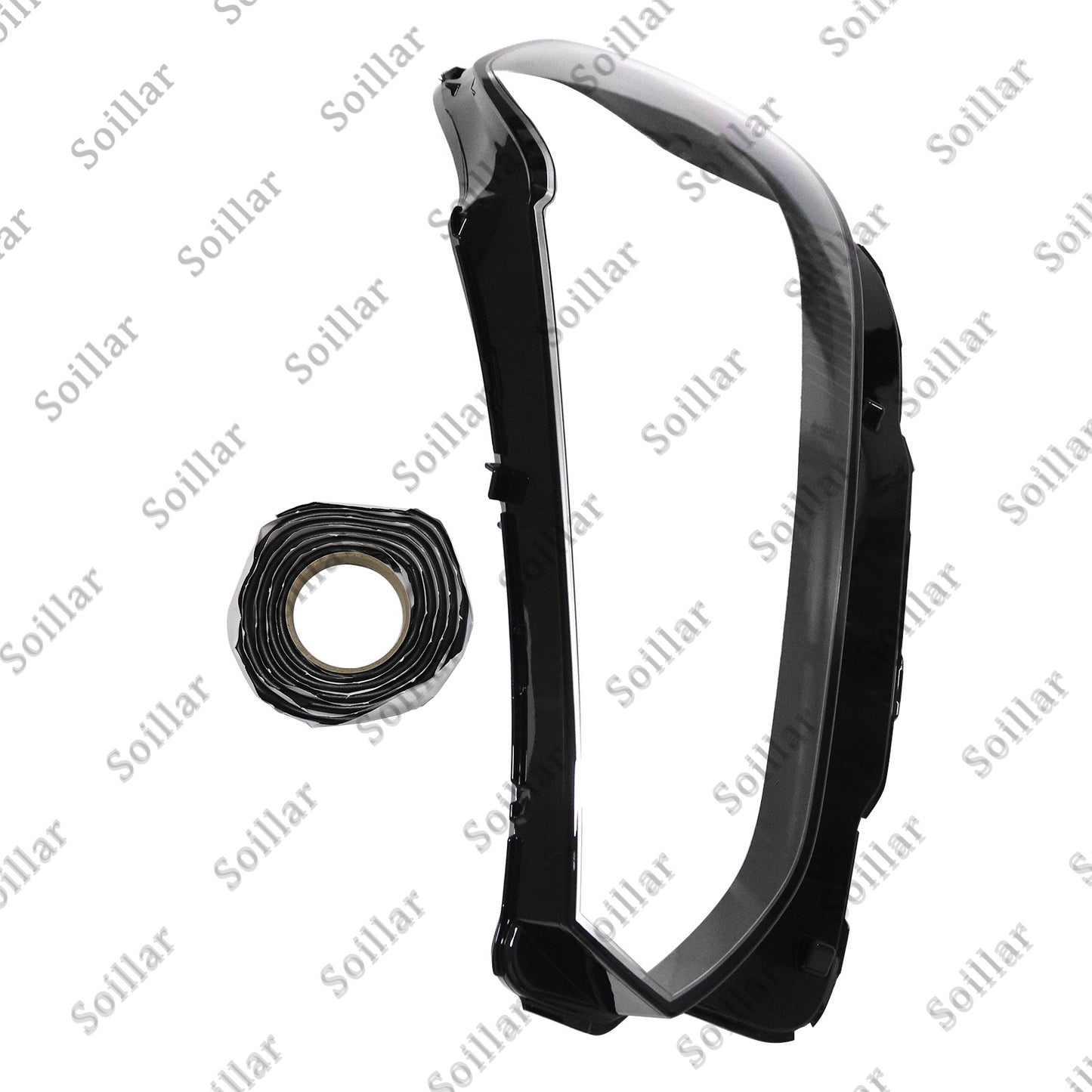 Left Side Front Headlight Lens Clear Cover+Sealant Fit BMW X3 X4 2022-2024 1Pcs