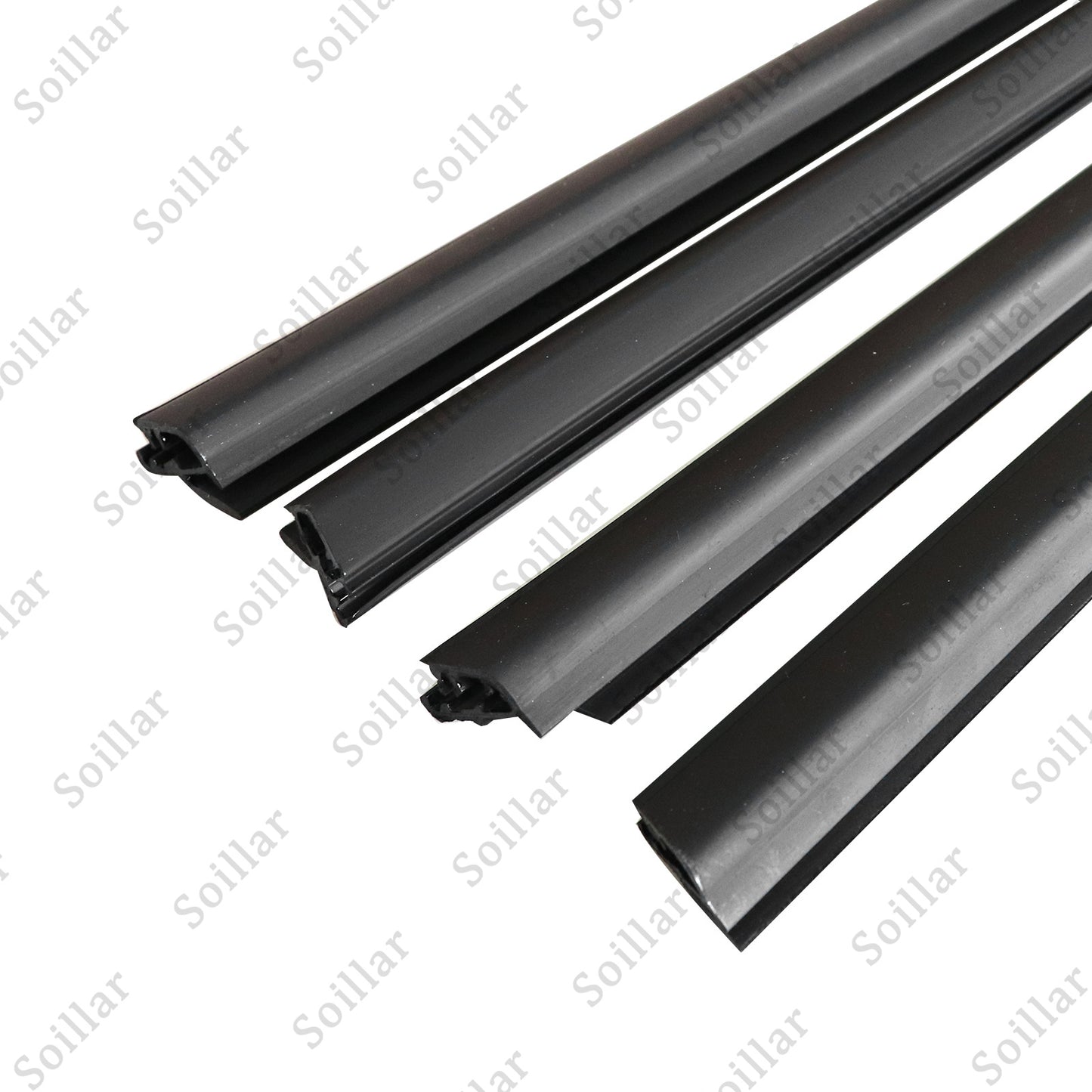 4pcs Door Belt Molding Weather Strip Seal For Honda Fit Jazz 2009-2013