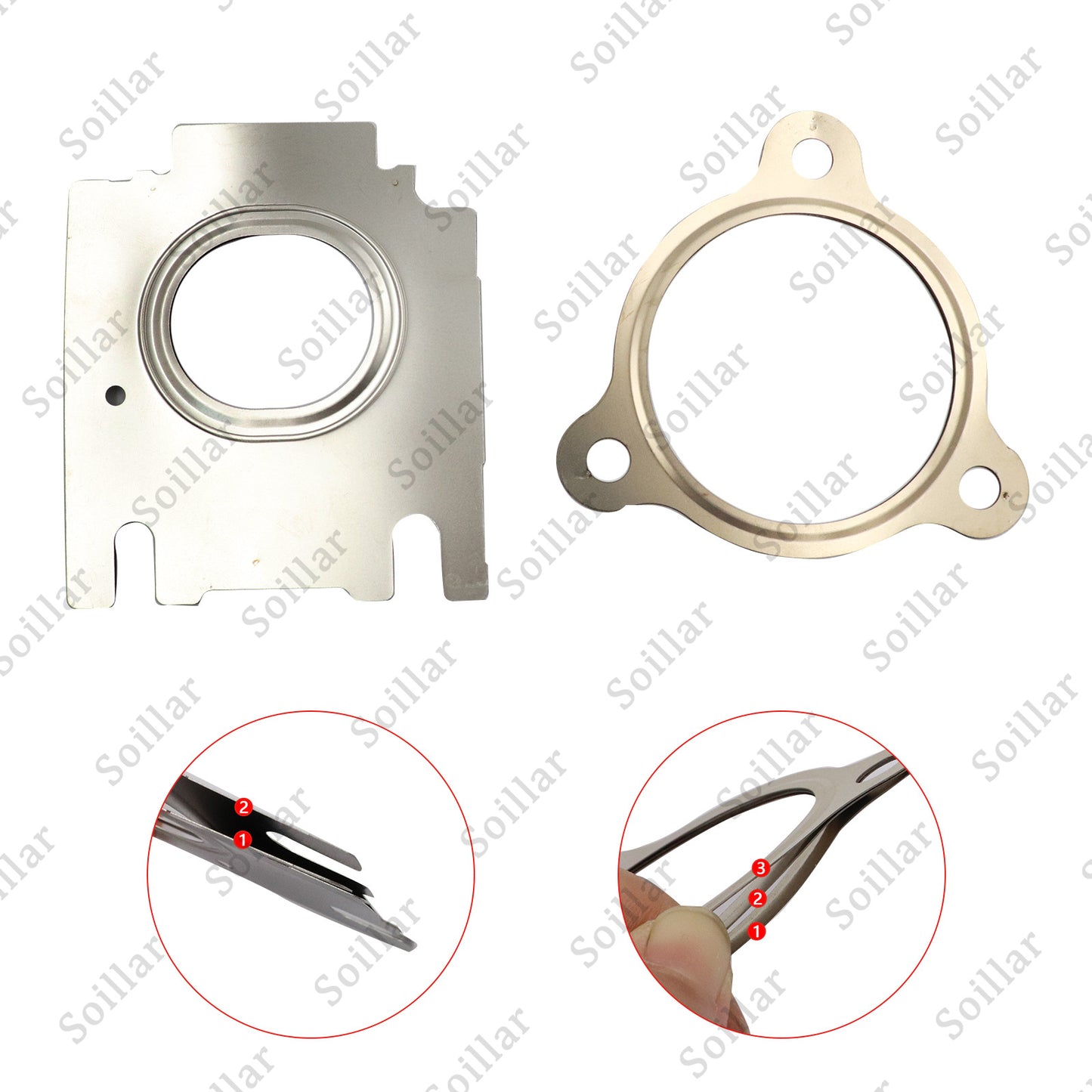 For Audi S4 S5 B9 A6 Q7 Porsche EA839 2.9 3.0 Overhaul Rebuild Gaskets Seals Kit