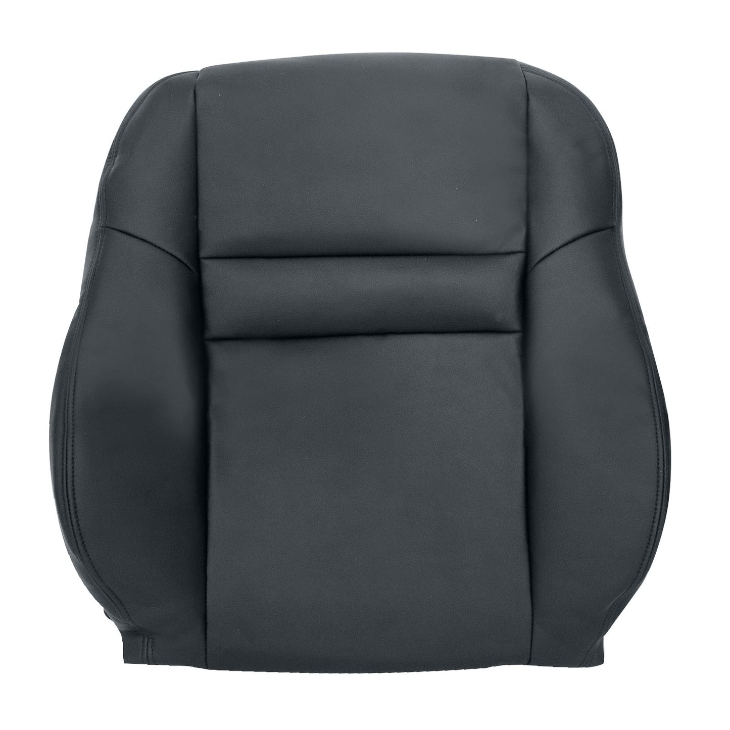 For 2003-2007 Honda Accord 4-Door Front Driver & Passenger Bottom & Top Leather Seat Cover Black