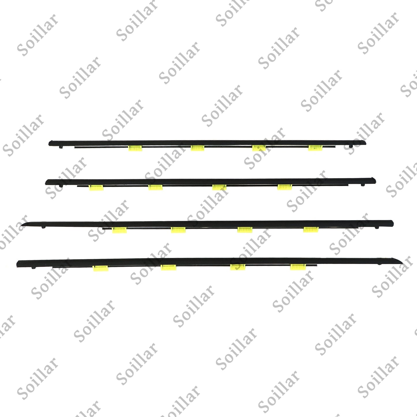 NEW DOOR BELT WEATHER STRIP MOLDING SEAL SET For Honda Civic 4 DOOR 1996~2000