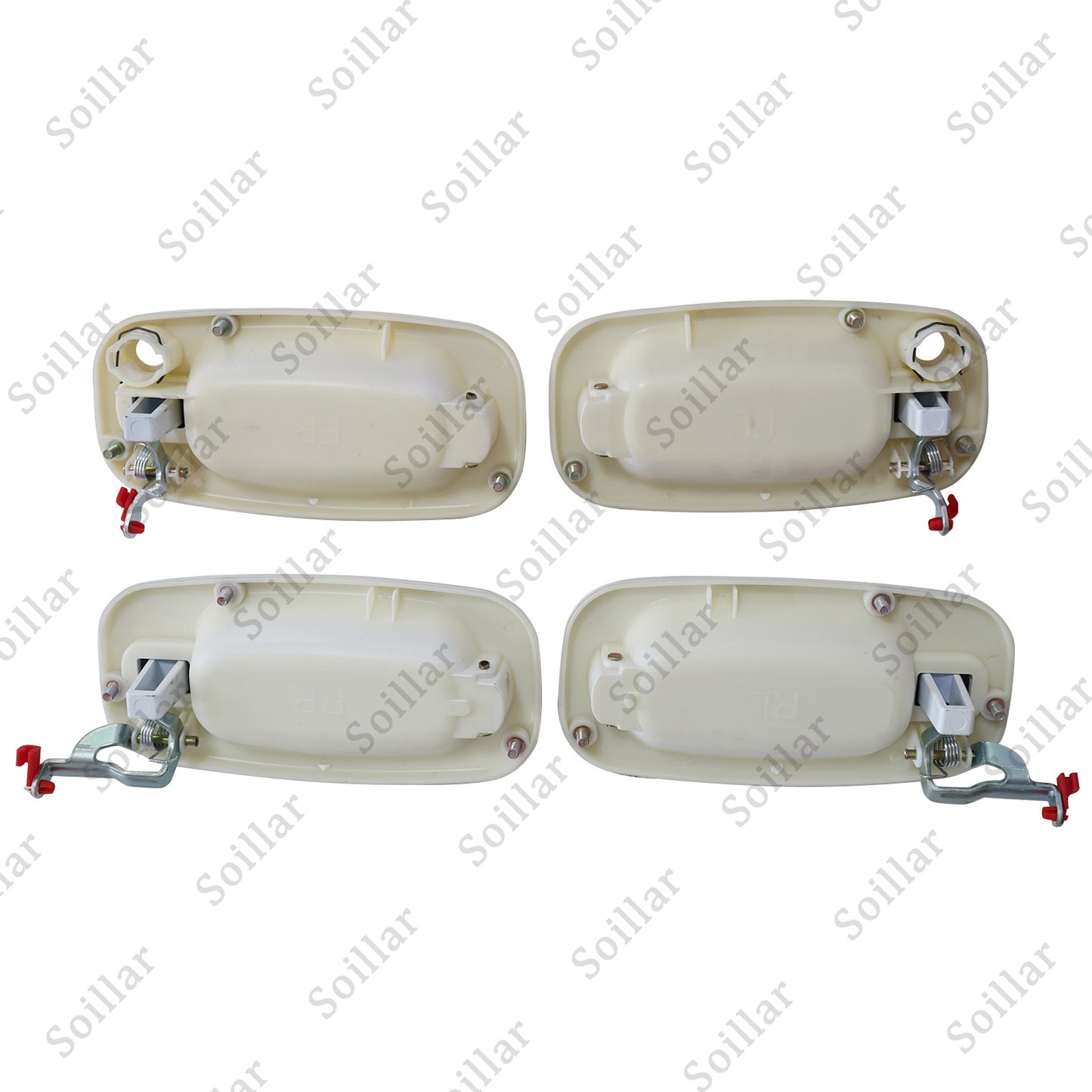 DOOR HANDLE SET 4 White For Chevy Silverado For GMC Sierra Suburban Yukon 99-06