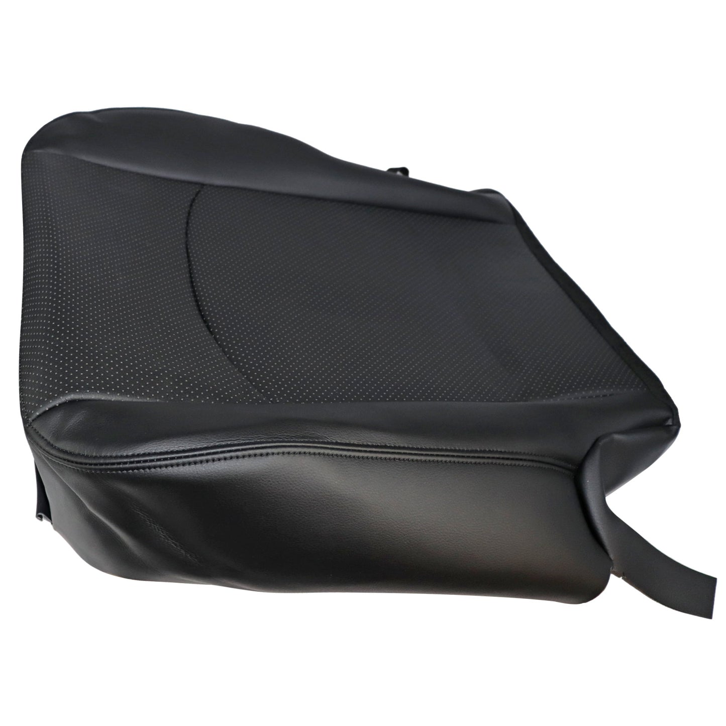 For 2009-2012 Dodge Ram 1500 2500 3500 Front Driver & Passenger Bottom Leather Seat Cover Black