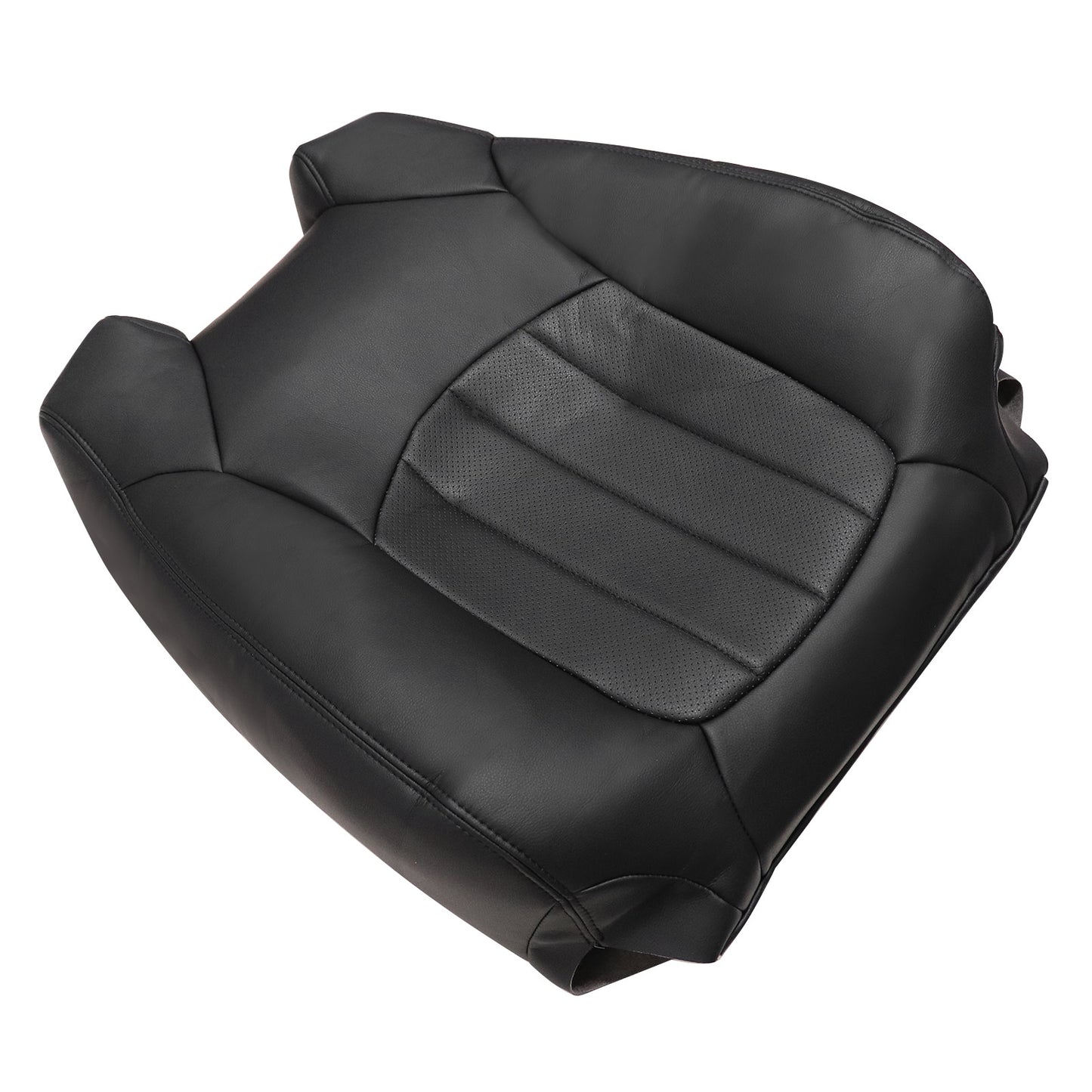 Fits 2009-2012 Chevy Traverse Driver & Passenger Bottom & Top Seat Cover Black